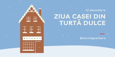 Ziua Casei din turtă dulce blue whimsical-color-block