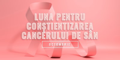 Conștientizarea cancerului de sân pink modern-bold