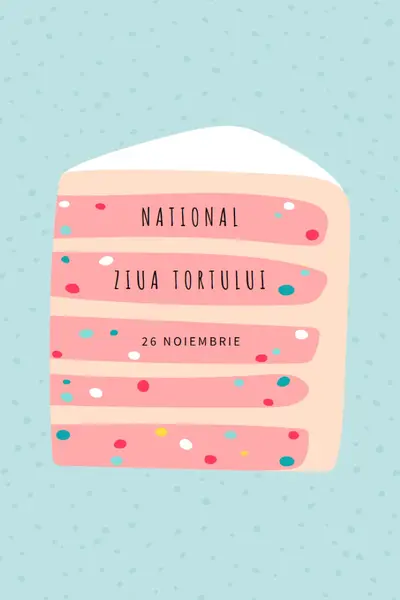 Bucată de tort pink whimsical-color-block