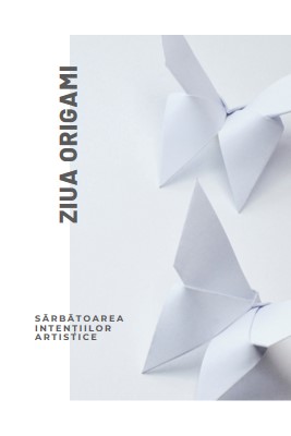 Ziua Origami white modern-simple