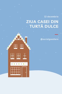 Ziua Casei din turtă dulce blue whimsical-color-block