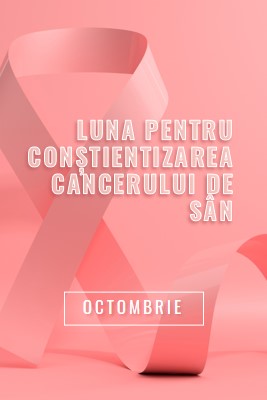 Conștientizarea cancerului de sân pink modern-bold