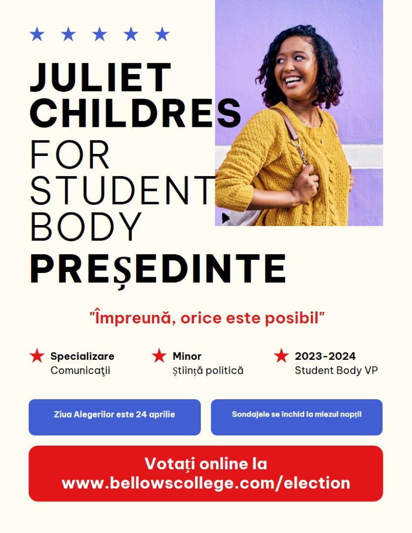 Fluturaș de campanie politică white modern,bold,informative,patriotic