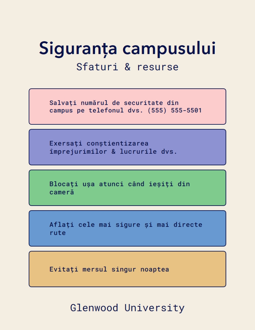 Fluturaș cu sfaturi de siguranță tipografice yellow modern,simple,typographic,infographic