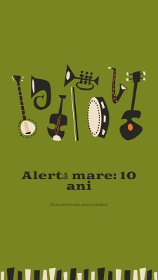 Alertă de mare lucru green retro,graphic,music