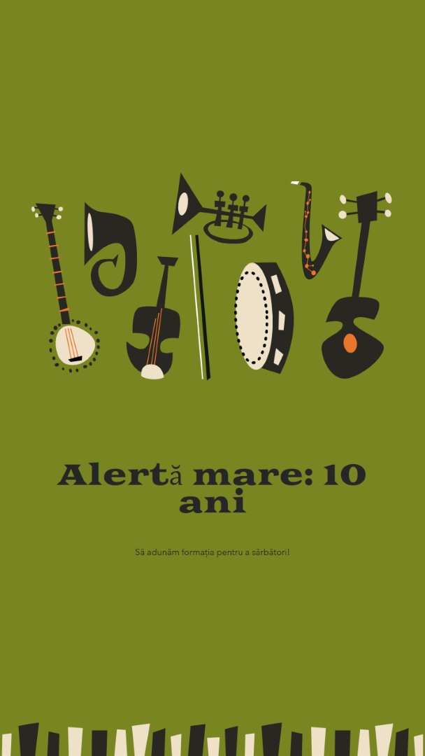Alertă de mare lucru green retro,graphic,music