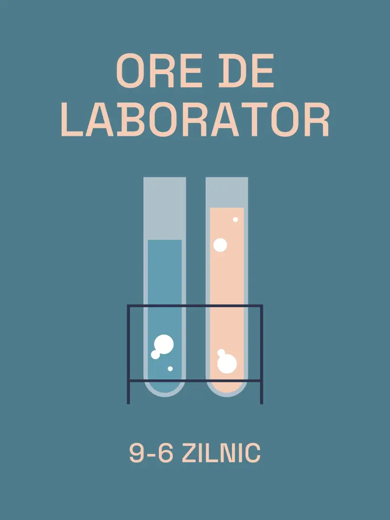 Poster laborator de știință minimalistă blue modern,simple,minimalist,illustrative