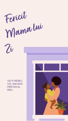 Mama mea, prietenul meu cel mai bun gray modern,clean,illustrative,cursive,graphical,offset