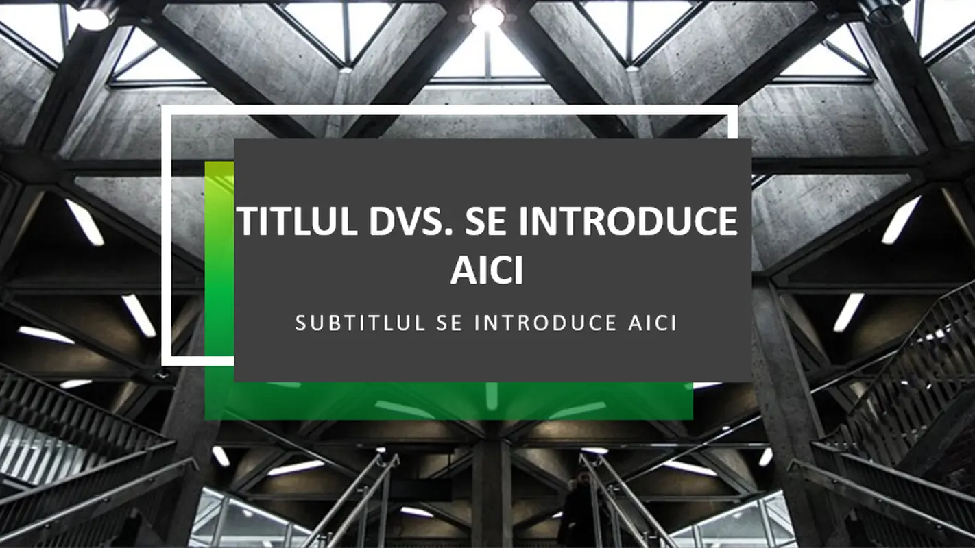 Prezentare modernistă întunecată