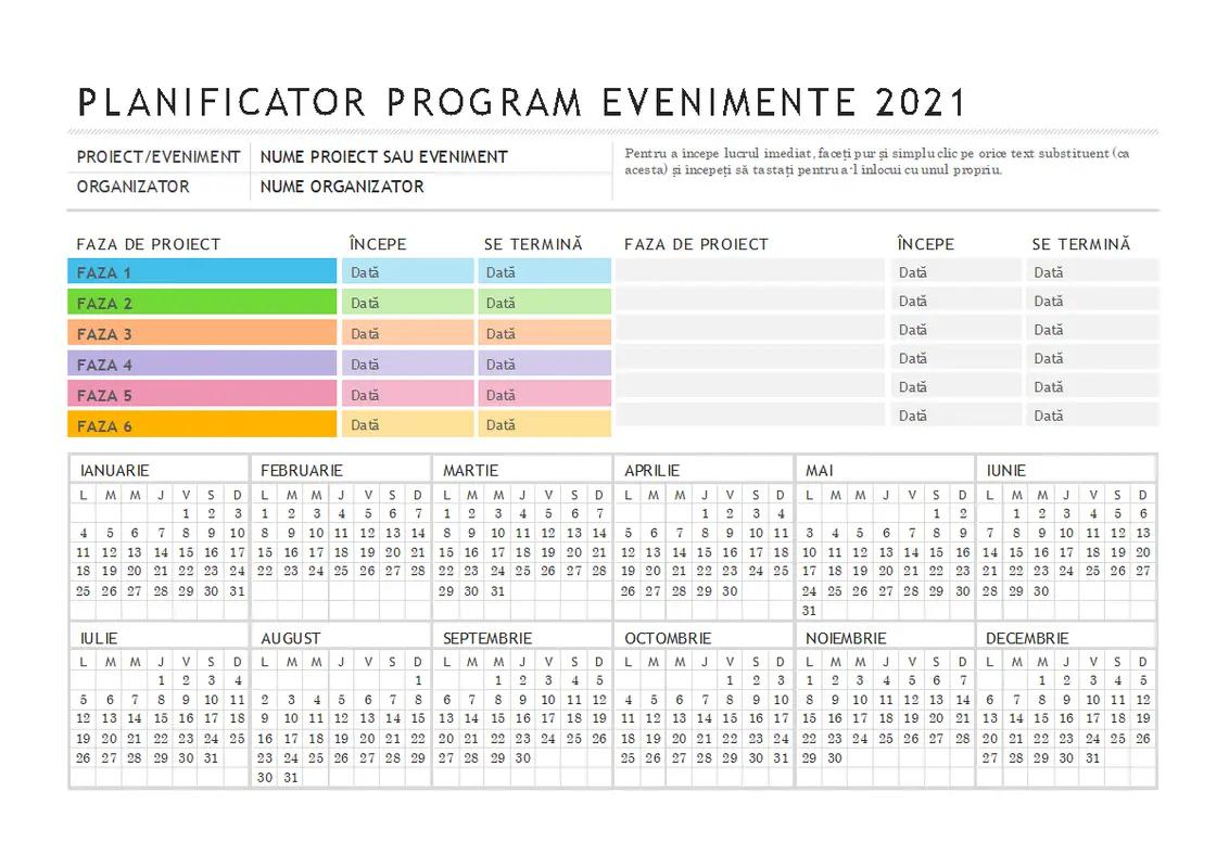 Planificator de evenimente