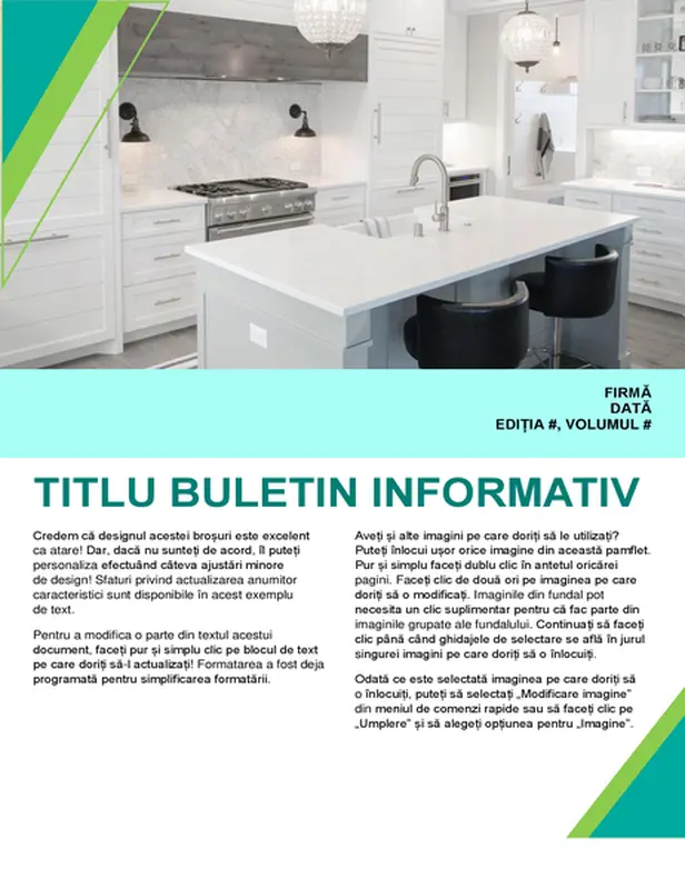 Broșură de design interior