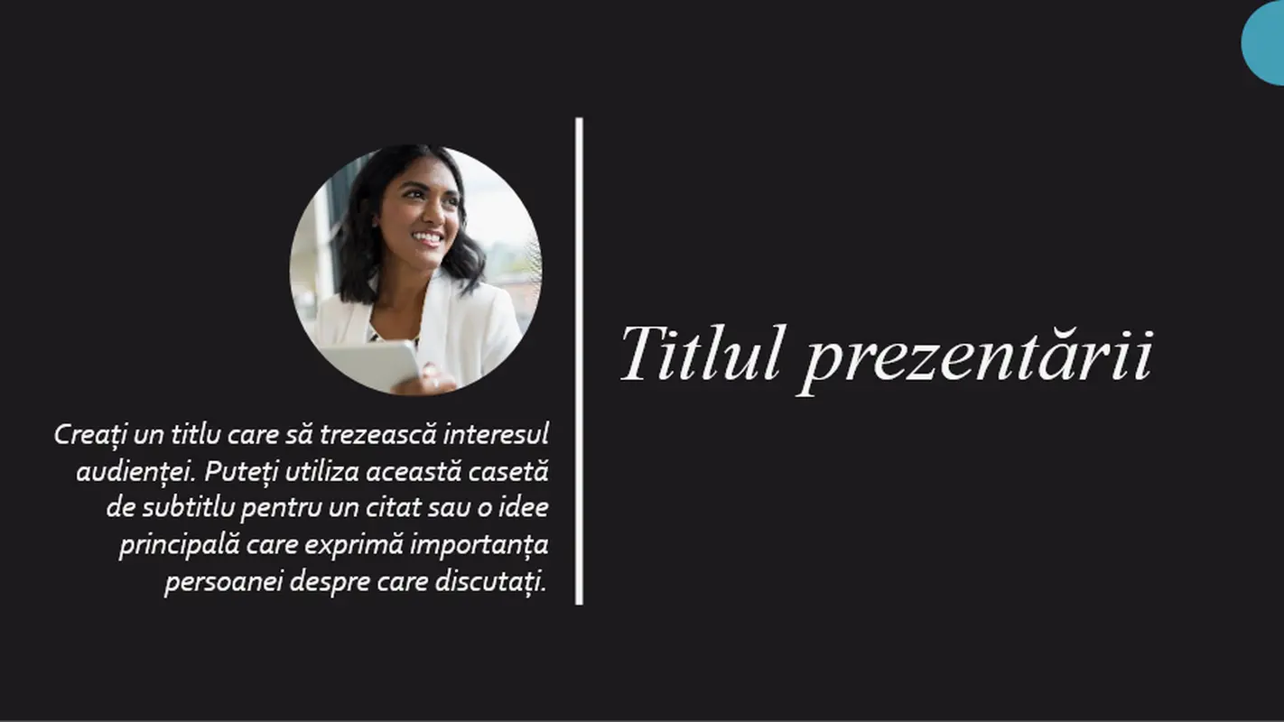 Prezentare biografie modern geometric