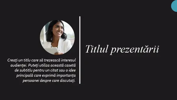 Prezentare biografie modern geometric