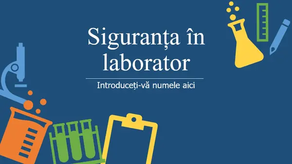Siguranța în laborator modern color block