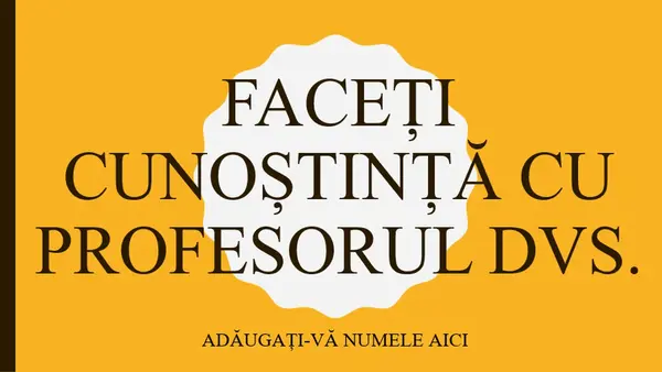 Faceți cunoștință cu profesorul dvs. modern color block