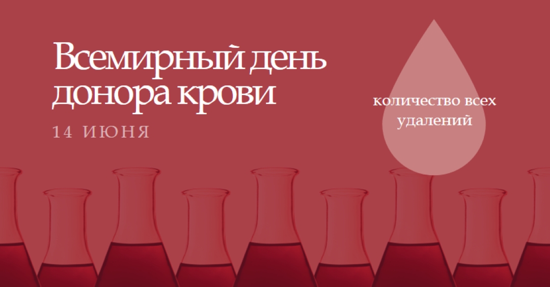 Всемирный день донора крови red modern-bold