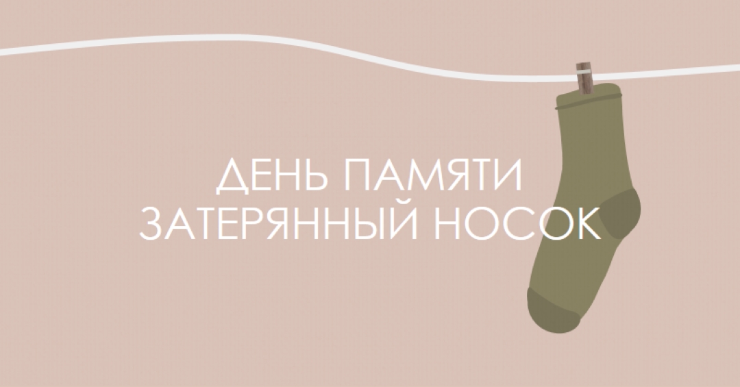 День памяти потерянного носки brown whimsical-color-block