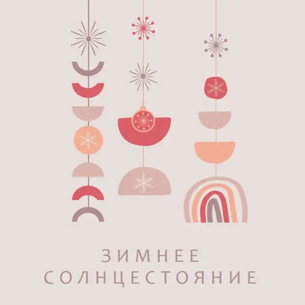 Прекрасное зимнее солнцестояние gray organic-boho
