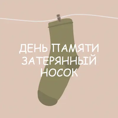 День памяти потерянного носки brown whimsical-color-block