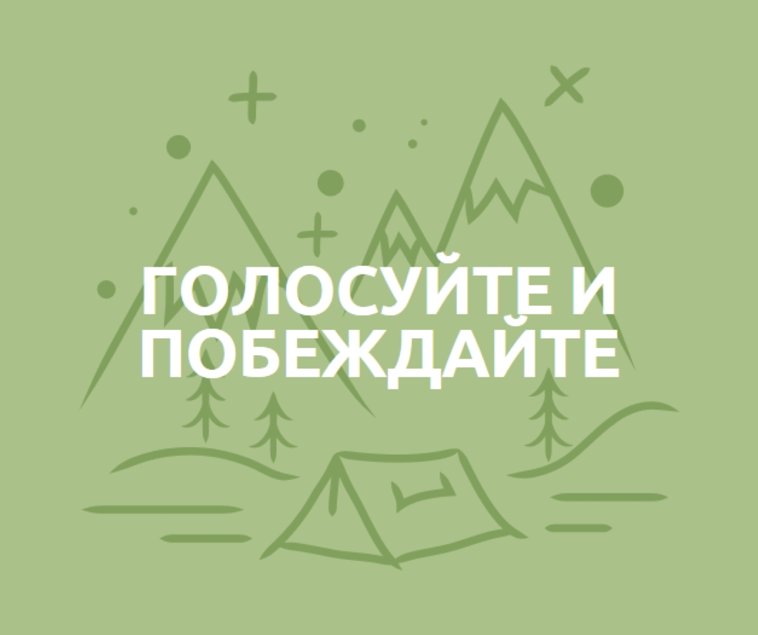 Голосуйте и побеждайте green whimsical-line