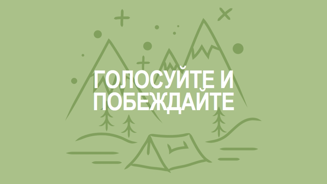Голосуйте и побеждайте green whimsical-line