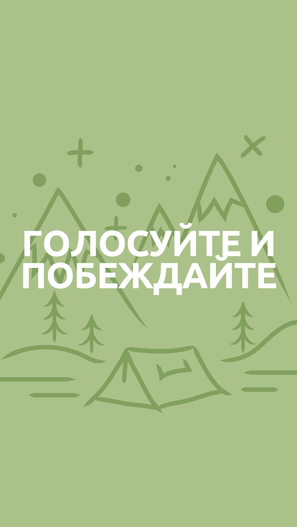 Голосуйте и побеждайте green whimsical-line
