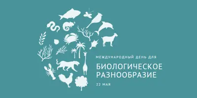Отмечать Всемирный день биоразнообразия blue modern-simple
