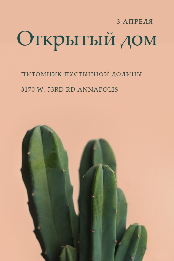3 апреля день открытых дверей pink modern-simple
