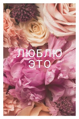 Цветочные чувства pink modern-simple