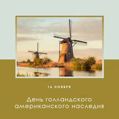 День голландского американского наследия brown modern-simple