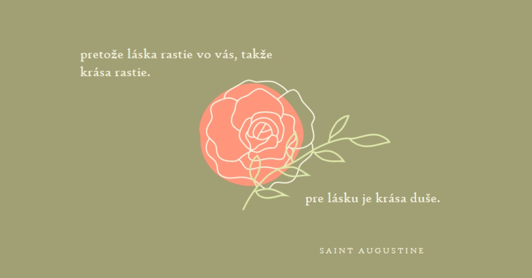 Láska rastie tu green organic-simple