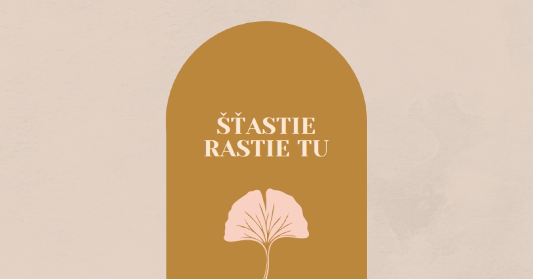 Šťastie rastie tu gray organic-boho