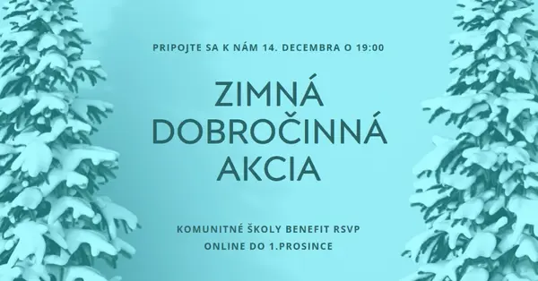 Zimná ríša divov blue modern-simple