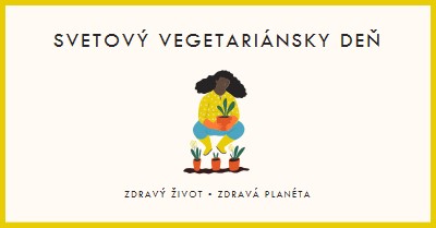 Je svetový vegetariánsky deň white modern-simple