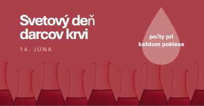 Svetový deň darcov krvi red modern-bold