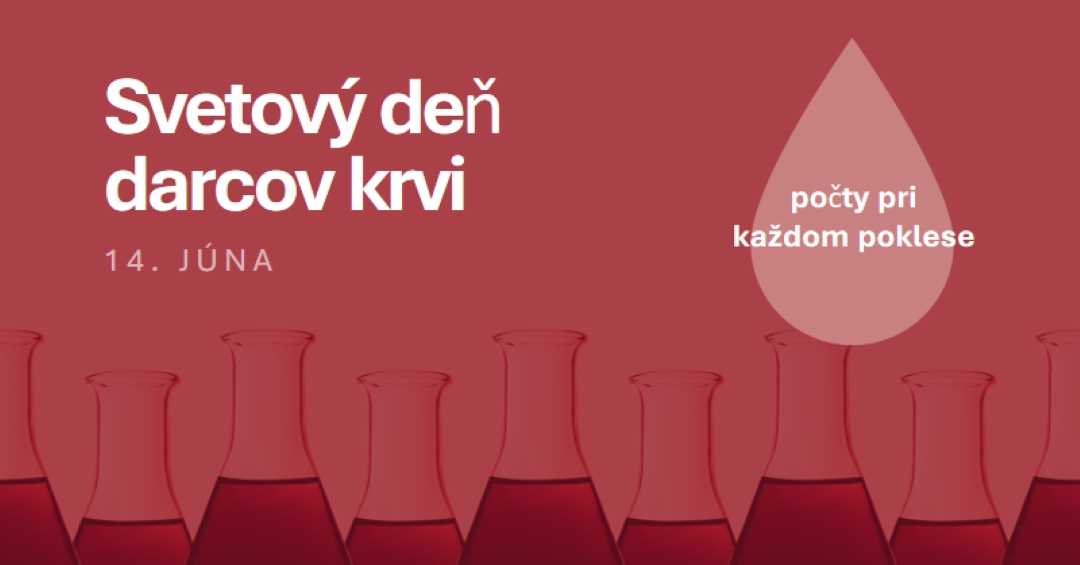 Svetový deň darcov krvi red modern-bold
