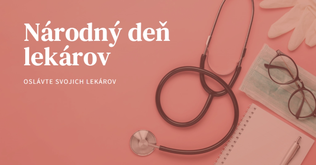 Oslávte svojich lekárov pink modern-simple