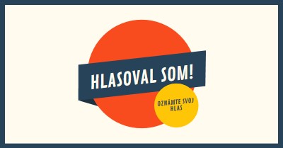 Hlasoval som! red vintage-retro