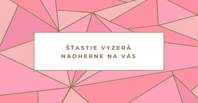 Šťastné výnosy pink modern-simple