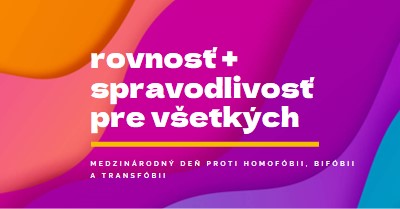 Česť Medzinárodný deň proti homofóbii purple modern-bold