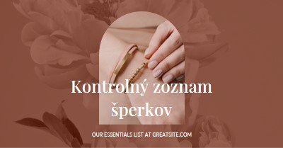Kontrolný zoznam šperkov pink organic-boho