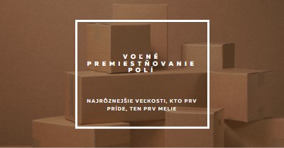 Voľné premiestňovanie polí brown modern-simple