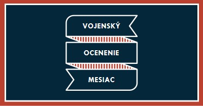 Oslavuje vojenské ocenenie mesiac blue modern-simple