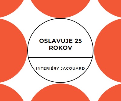 Oslavuje 25 rokov orange modern-geometric-&-linear