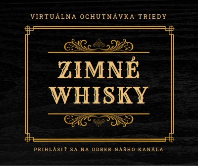 Zimné whisky black vintage-retro