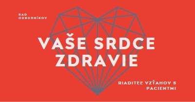 Vaše zdravie srdca red modern-bold