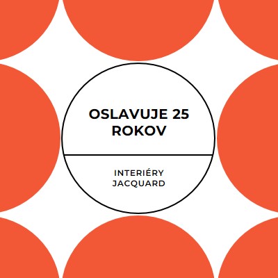 Oslavuje 25 rokov orange modern-geometric-&-linear