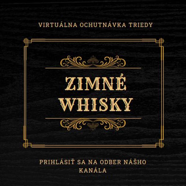 Zimné whisky black vintage-retro