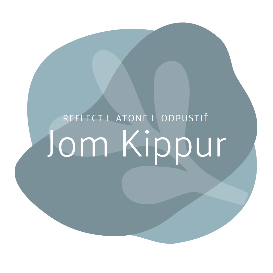 Yom Kippur želanie white organic-simple