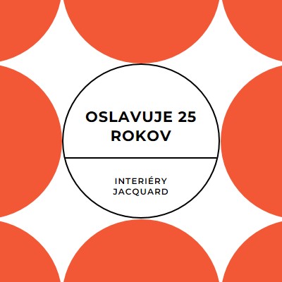 Oslavuje 25 rokov orange modern-geometric-&-linear